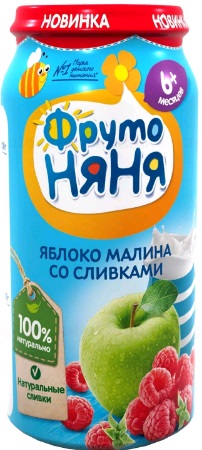 ПЮРЕ МАЛИНА СО СЛИВКАМИ ФРУТОНЯНЯ 250ГР СТ/Б ПЮРЕ МАЛИНА СО СЛИВКАМИ ФРУТОНЯНЯ 250ГР СТ/Б