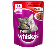 Корм для кошек WHISKAS Рагу с говядиной и ягненком, 100г Корм для кошек WHISKAS Рагу с говядиной и ягненком, 100г