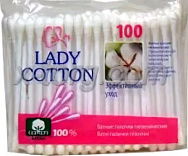 Ватные палочки LADY CATTON, 100 шт Ватные палочки LADY CATTON, 100 шт