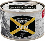САЙРА ДОБРОФЛОТ НАТУР С МАСЛ КЛЮЧ 245г САЙРА ДОБРОФЛОТ НАТУР С МАСЛ КЛЮЧ 245г